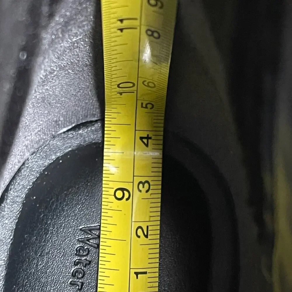 Nordstrom Women's Miller 2 Water Resistant Boots Size 7.5 Black Leather Lug Sole - Picture 16 of 16